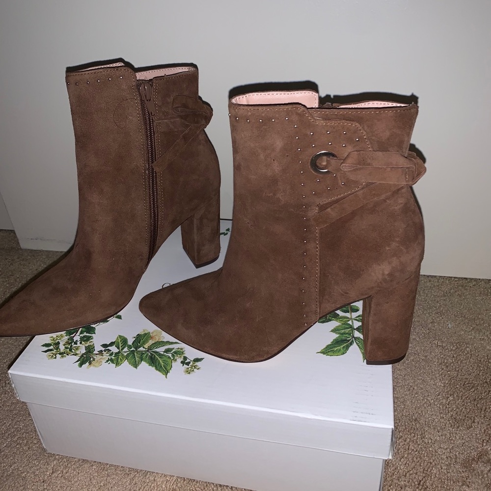 Brown Booties from chelsea and violet